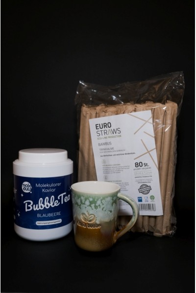 SET PAIE ALBE GROASE DIN HARTIE PENTRU BUBBLE TEA